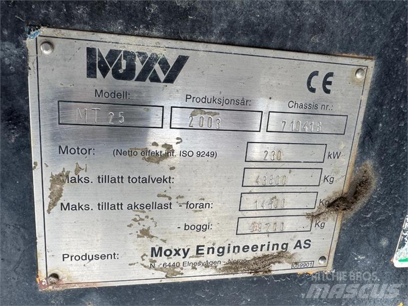 Moxy MT-25 Belden kirma kamyonlar