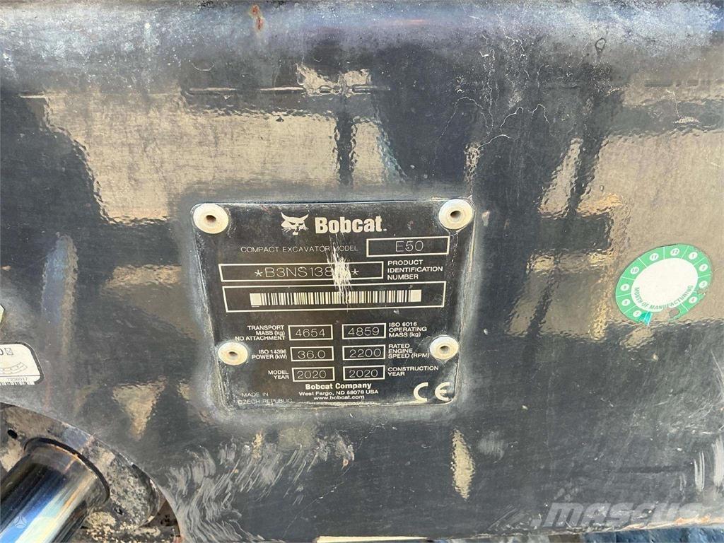 Bobcat E50 Paletli ekskavatörler