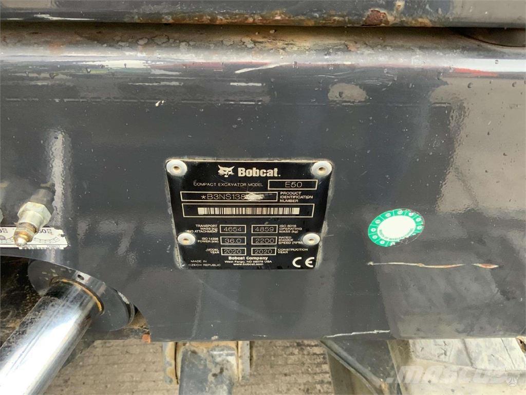 Bobcat E50 Paletli ekskavatörler