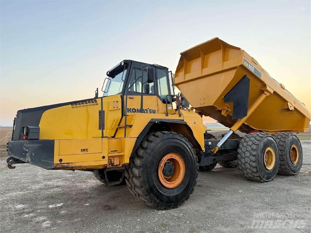 Komatsu HM 400-2 Belden kirma kaya kamyonu