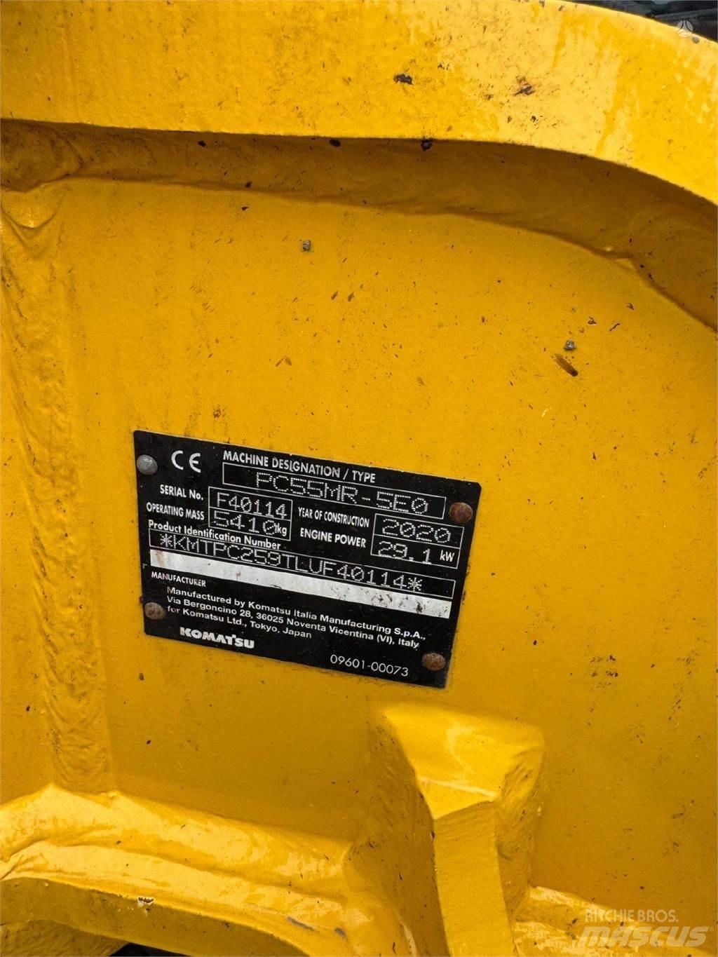 Komatsu PC55MR-5 Paletli ekskavatörler