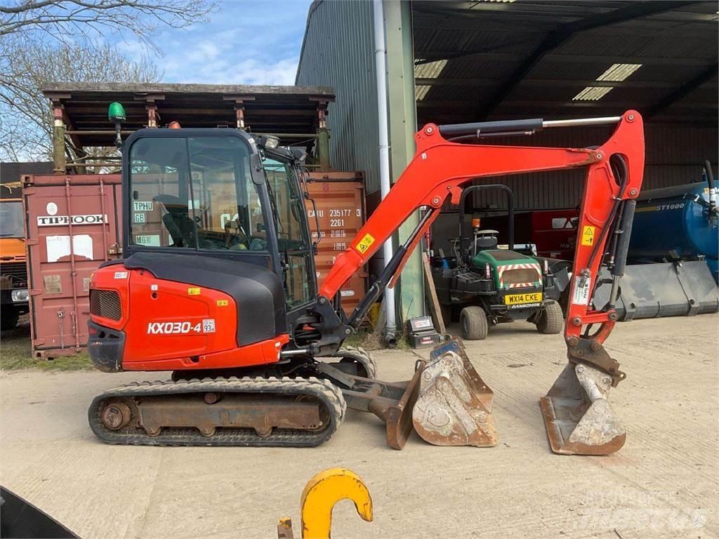 Kubota KX030-4 Mini ekskavatörler, 7 tona dek
