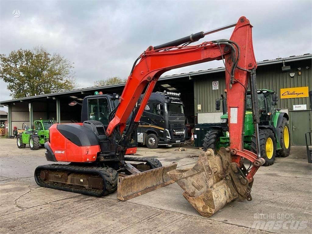 Kubota KX080-4 Paletli ekskavatörler