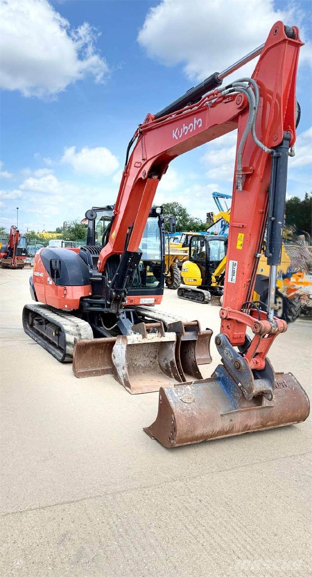 Kubota KX080-4 Paletli ekskavatörler