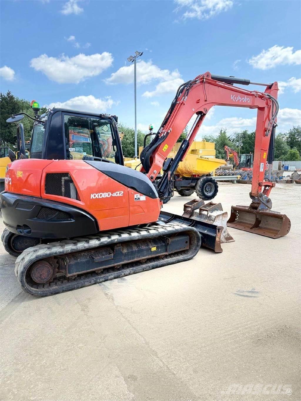 Kubota KX080-4 Paletli ekskavatörler