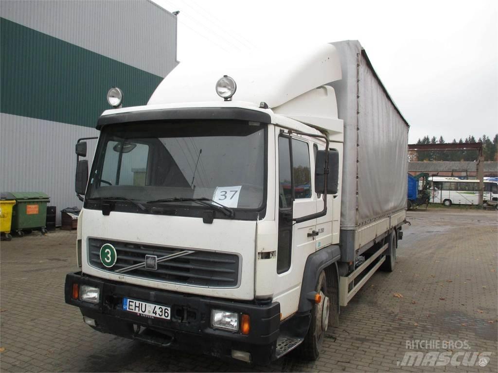Volvo FL6 Kayar tenteli kamyonlar