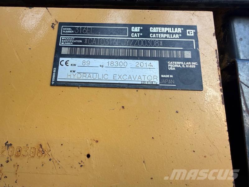 CAT 316E Paletli ekskavatörler