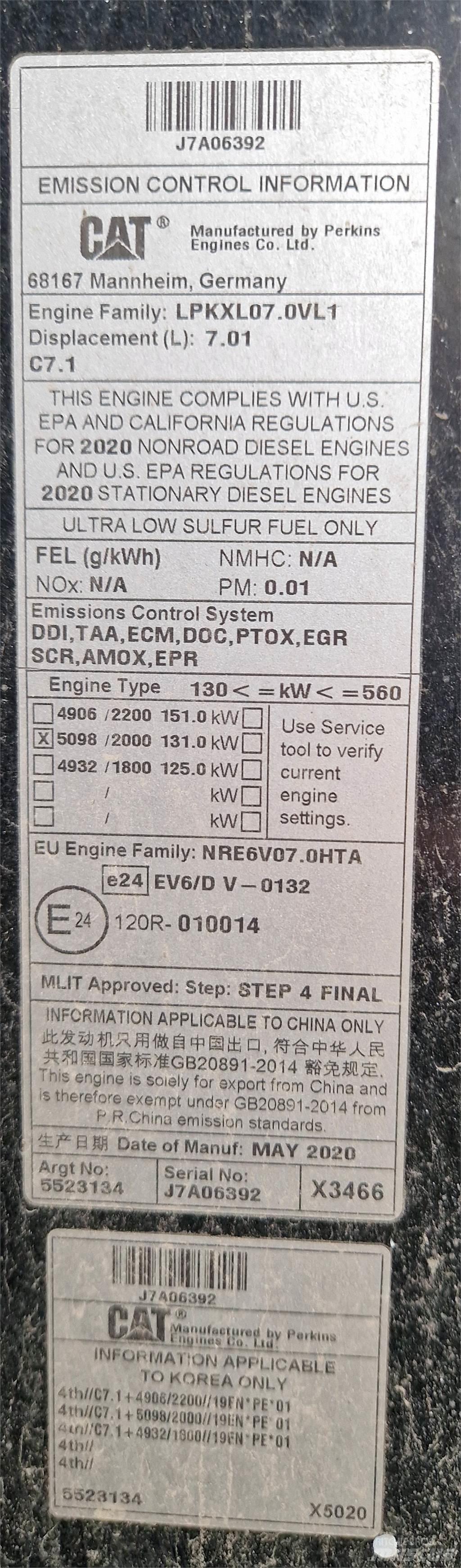 CAT 120AWD Greyderler