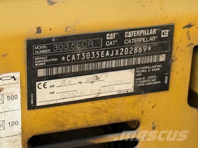 CAT 303.5ECR Mini ekskavatörler, 7 tona dek