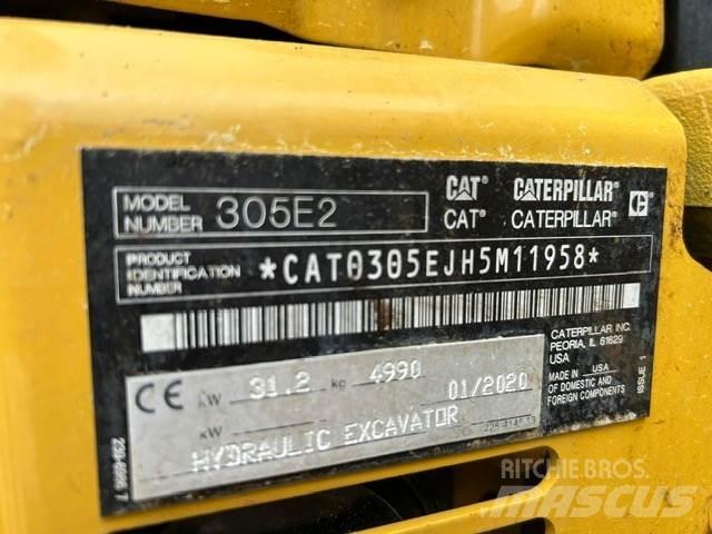 CAT 305E2 Mini ekskavatörler, 7 tona dek