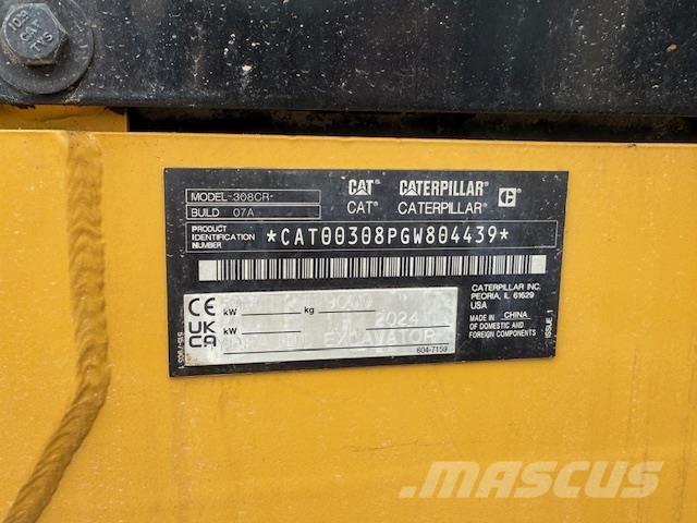 CAT 308 CR Mini ekskavatörler, 7 tona dek