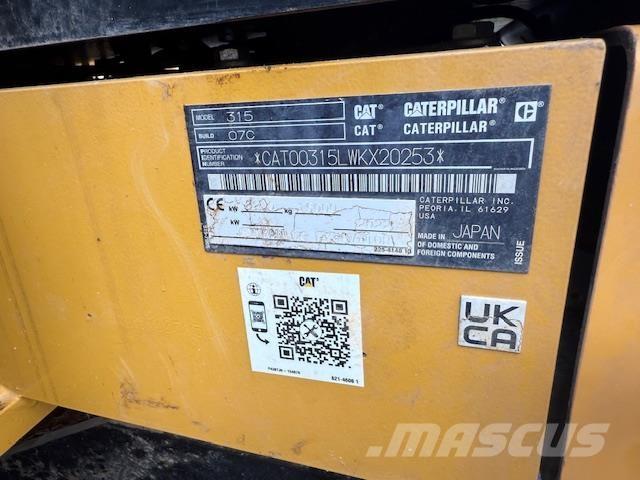 CAT 315 Paletli ekskavatörler