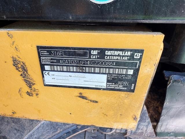 CAT 316F Paletli ekskavatörler