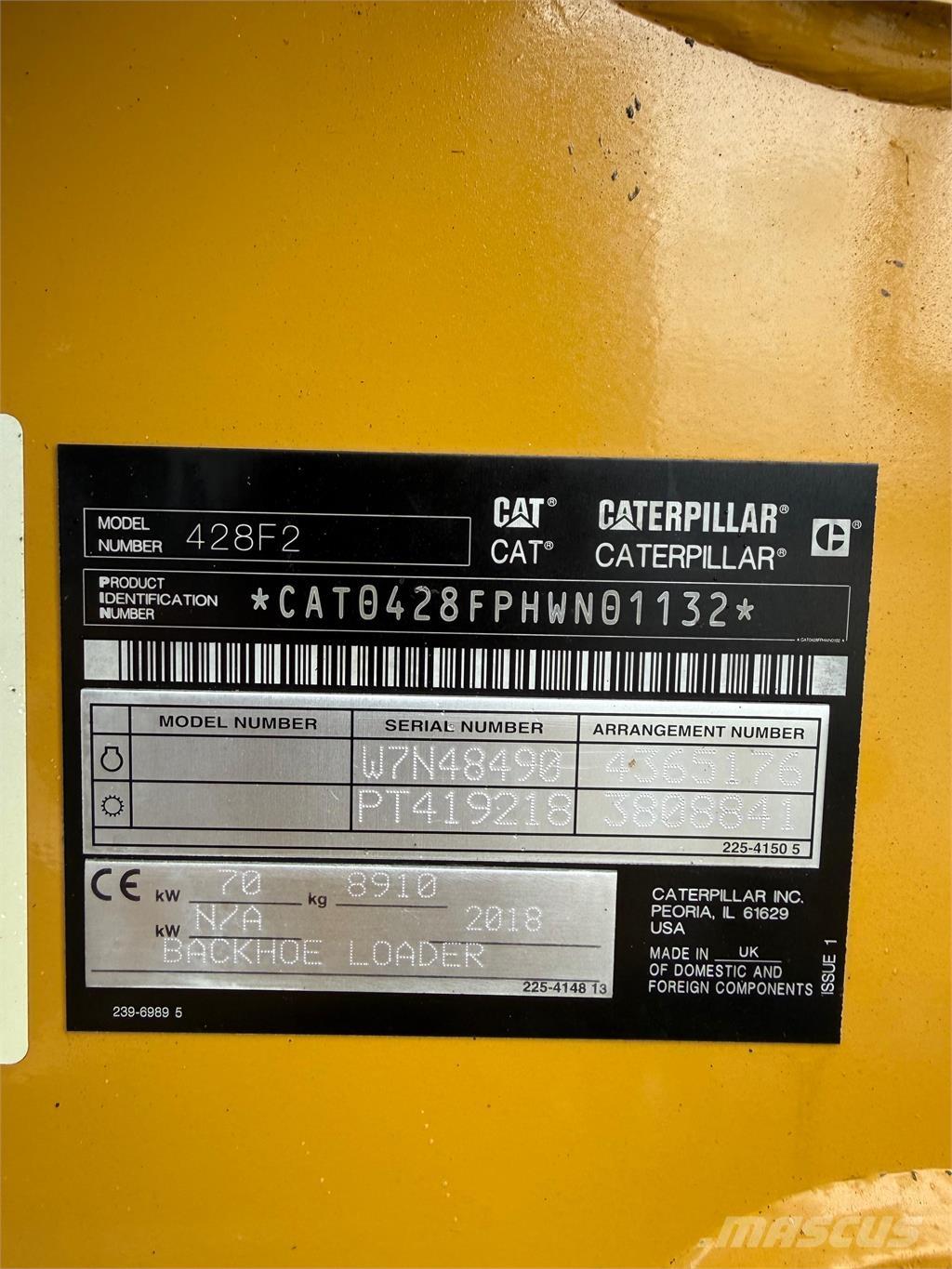 CAT 428F2 Kazıcı yükleyiciler - beko loder