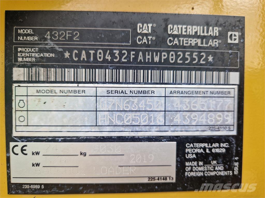 CAT 432F2 Kazıcı yükleyiciler - beko loder