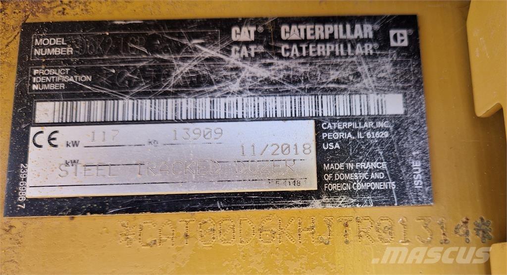 CAT D6K2 Paletli dozerler