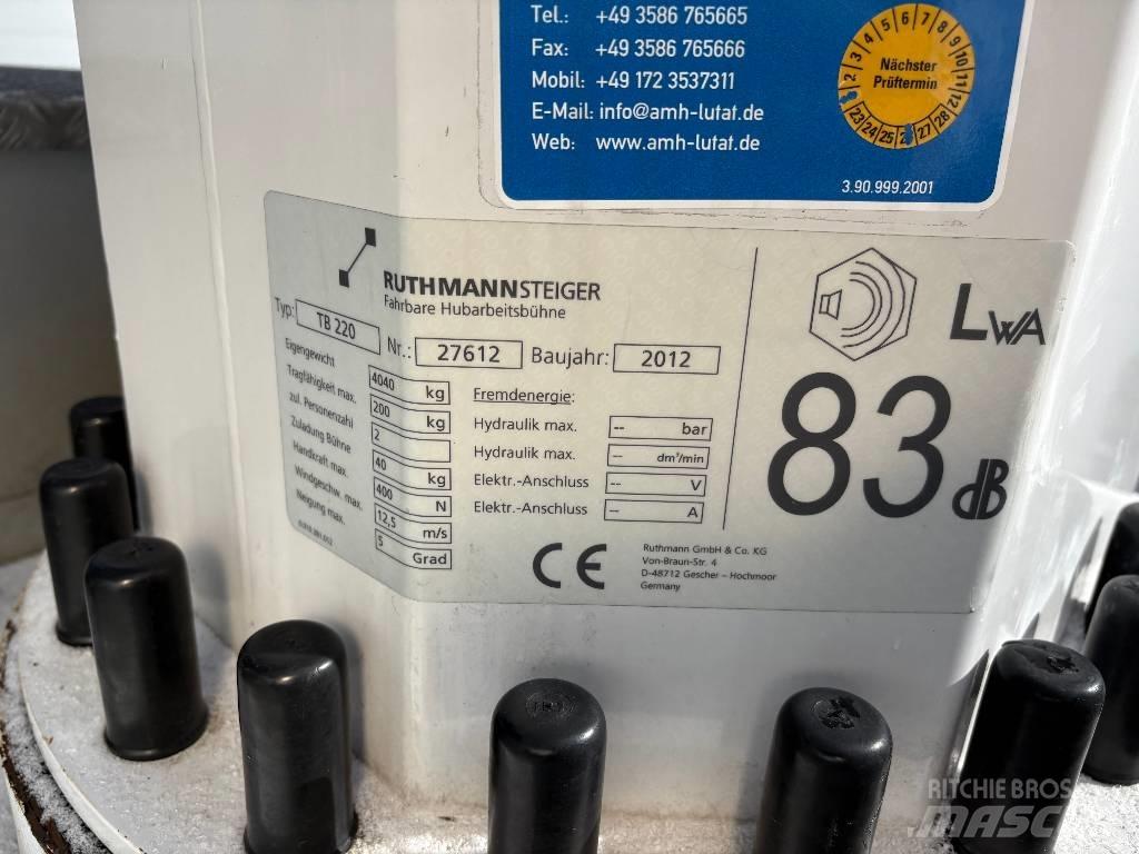 Ruthmann TB 220 Araç üstü platformlar
