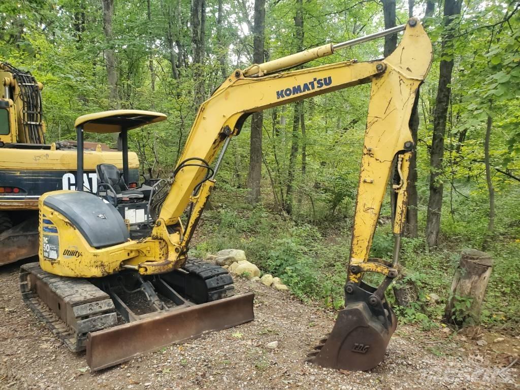 Komatsu PC50MR-2 Mini ekskavatörler, 7 tona dek