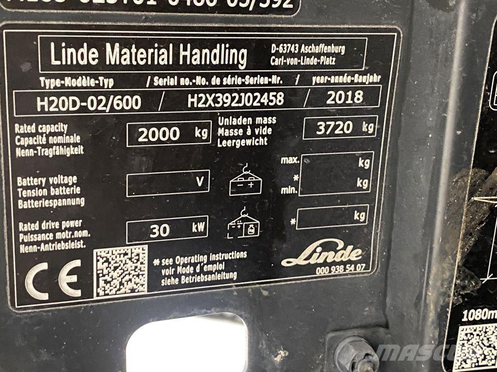 Linde H20D-02/600 Dizel forkliftler