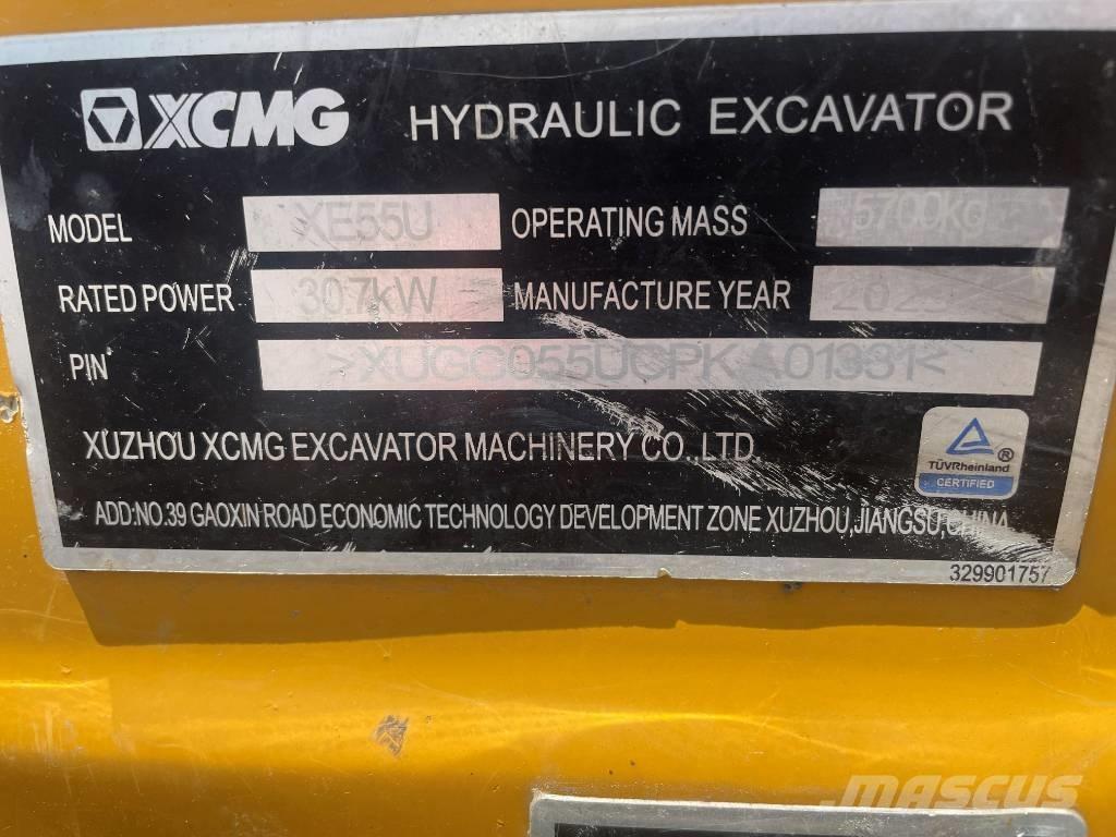 XCMG XE 55 U Mini ekskavatörler, 7 tona dek