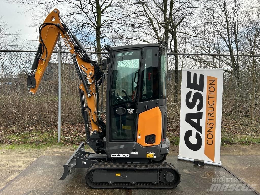 CASE CX20D Mini ekskavatörler, 7 tona dek