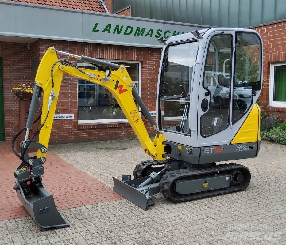 Wacker ET 16 Mini ekskavatörler, 7 tona dek