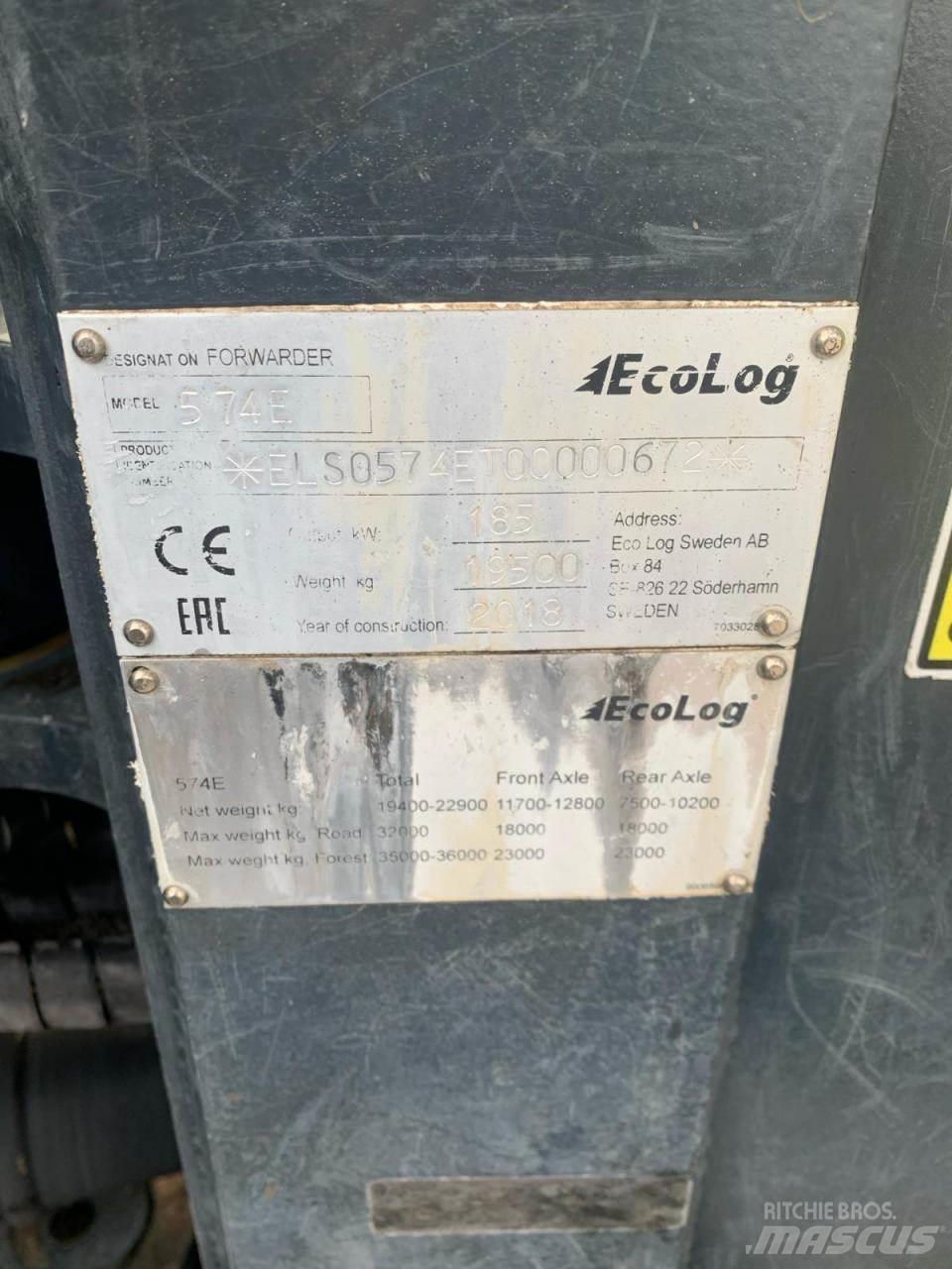 Eco Log 574 E Tomruk yükleyici traktörler