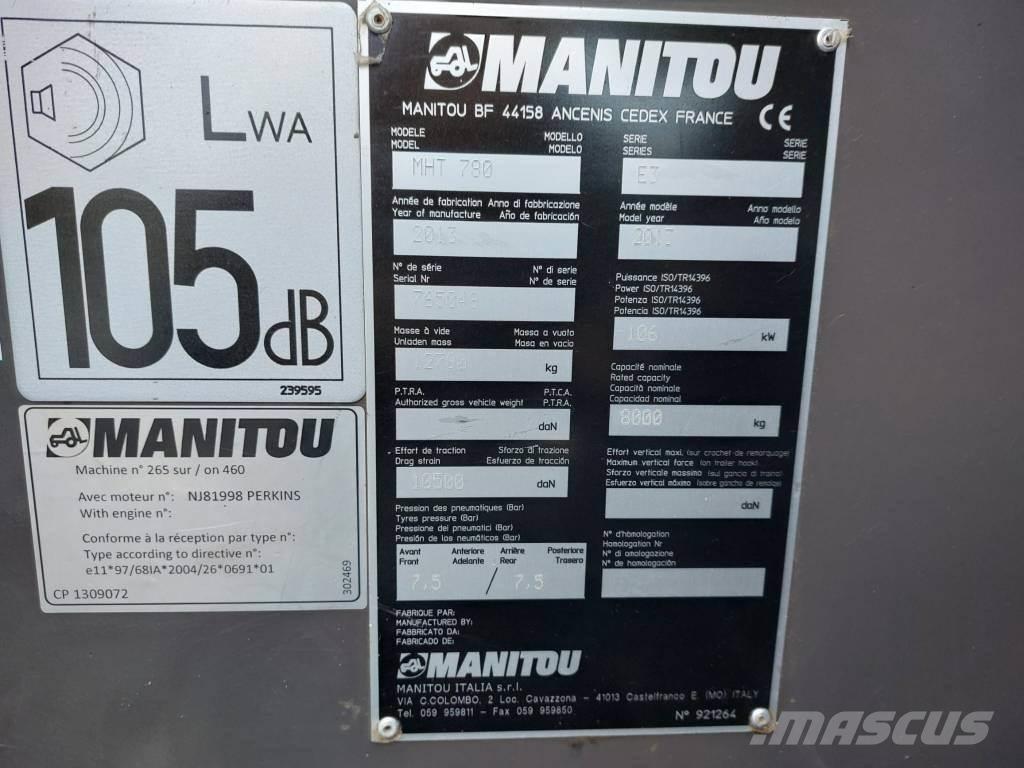 Manitou MHT 780 Teleskopik yükleyiciler