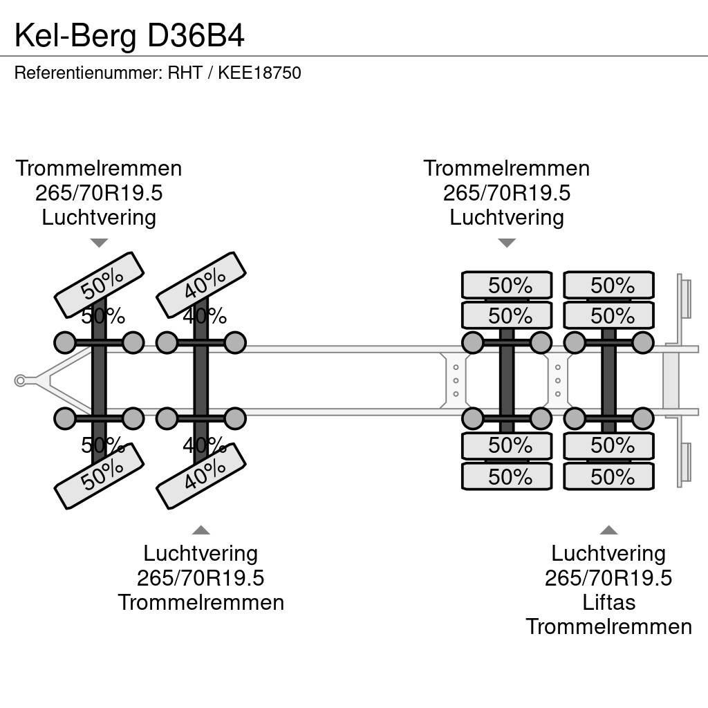 Kel-Berg D36B4 Flatbed römorklar