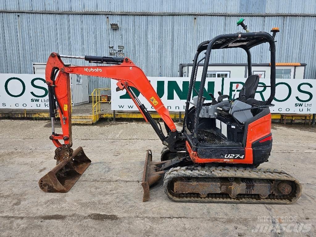 Kubota U 27-4 Mini ekskavatörler, 7 tona dek