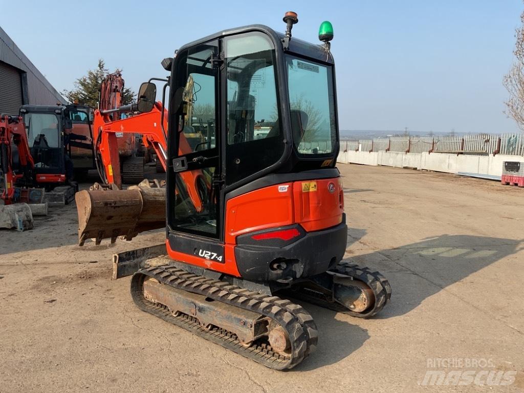 Kubota U27-4 Mini ekskavatörler, 7 tona dek