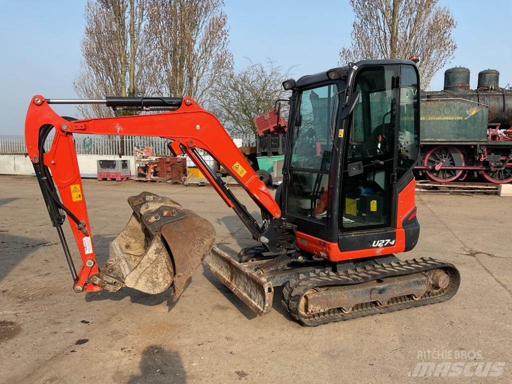 Kubota U27-4 Mini ekskavatörler, 7 tona dek