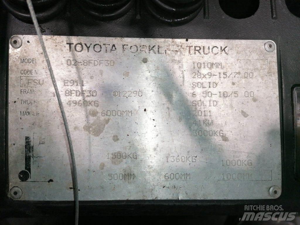 Toyota 02-8FDF30 Dizel forkliftler
