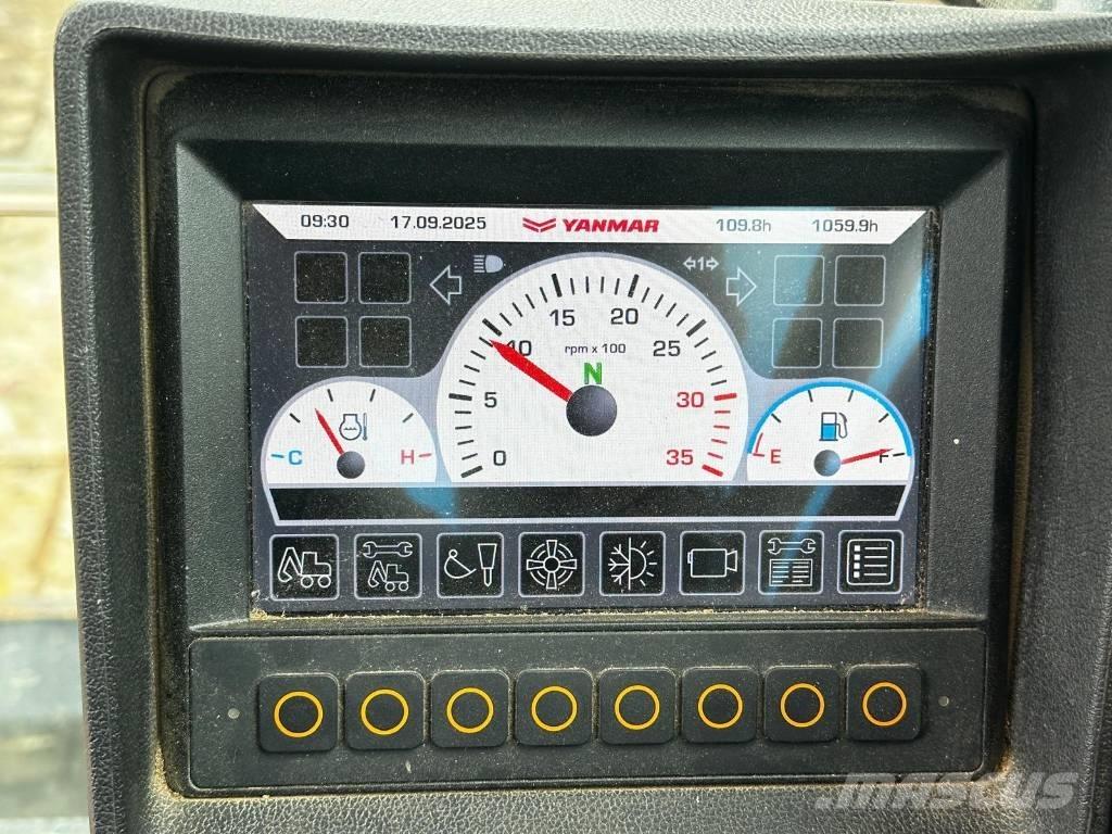 Yanmar B 110 W Lastik tekerli ekskavatörler