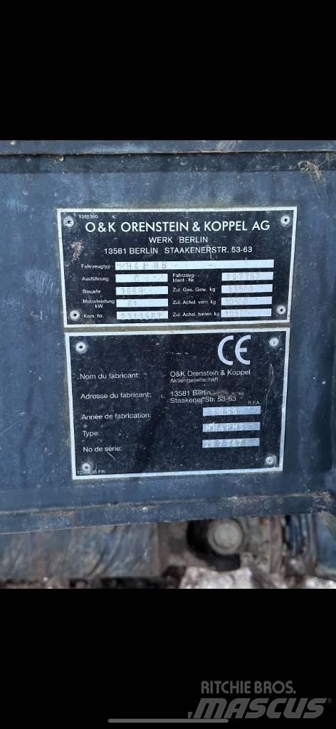 O&K MH 4 PMS Lastik tekerli ekskavatörler