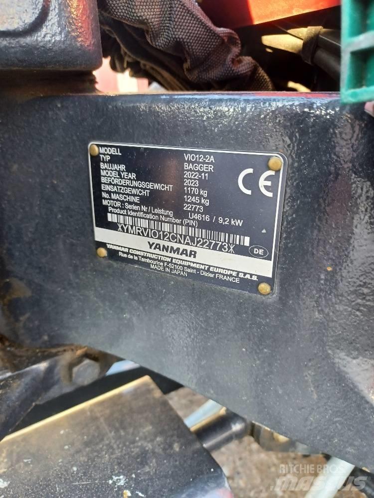 Yanmar VIO12-2A Mini ekskavatörler, 7 tona dek