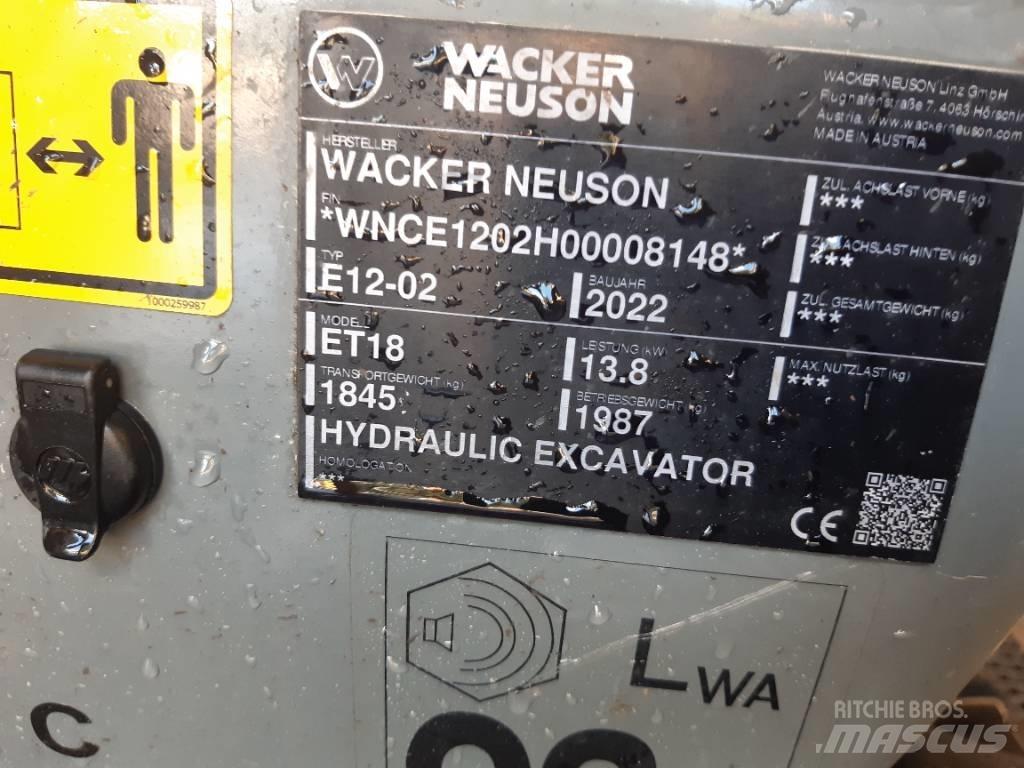 Wacker Neuson ET18 Paletli ekskavatörler