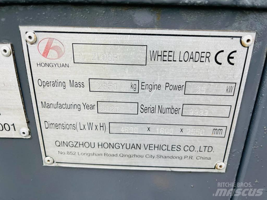 Hongyuan ZL08F Tekerlekli yükleyiciler