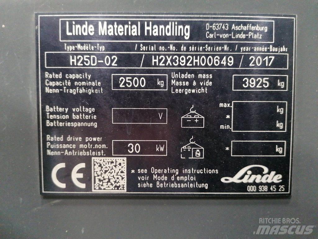 Linde H25D-02 Dizel forkliftler