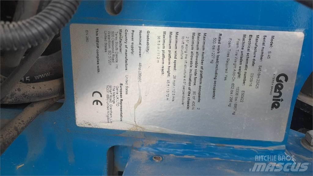 Genie S45 Teleskopik personel platformları