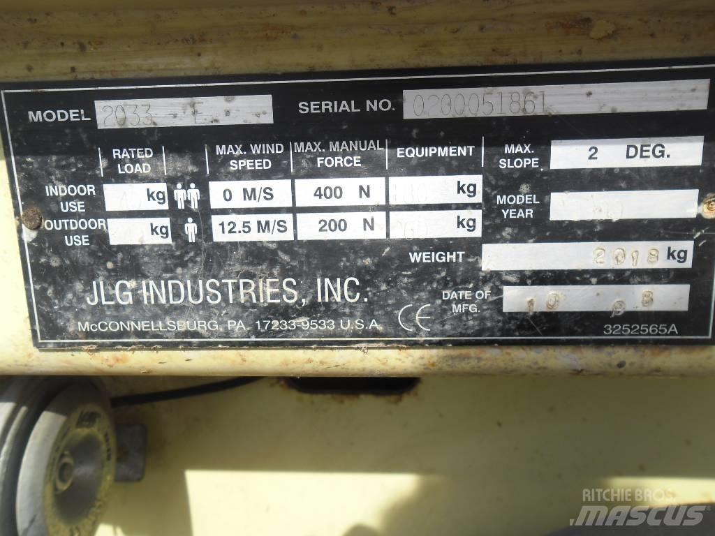 JLG 2033 E Makasli platformlar