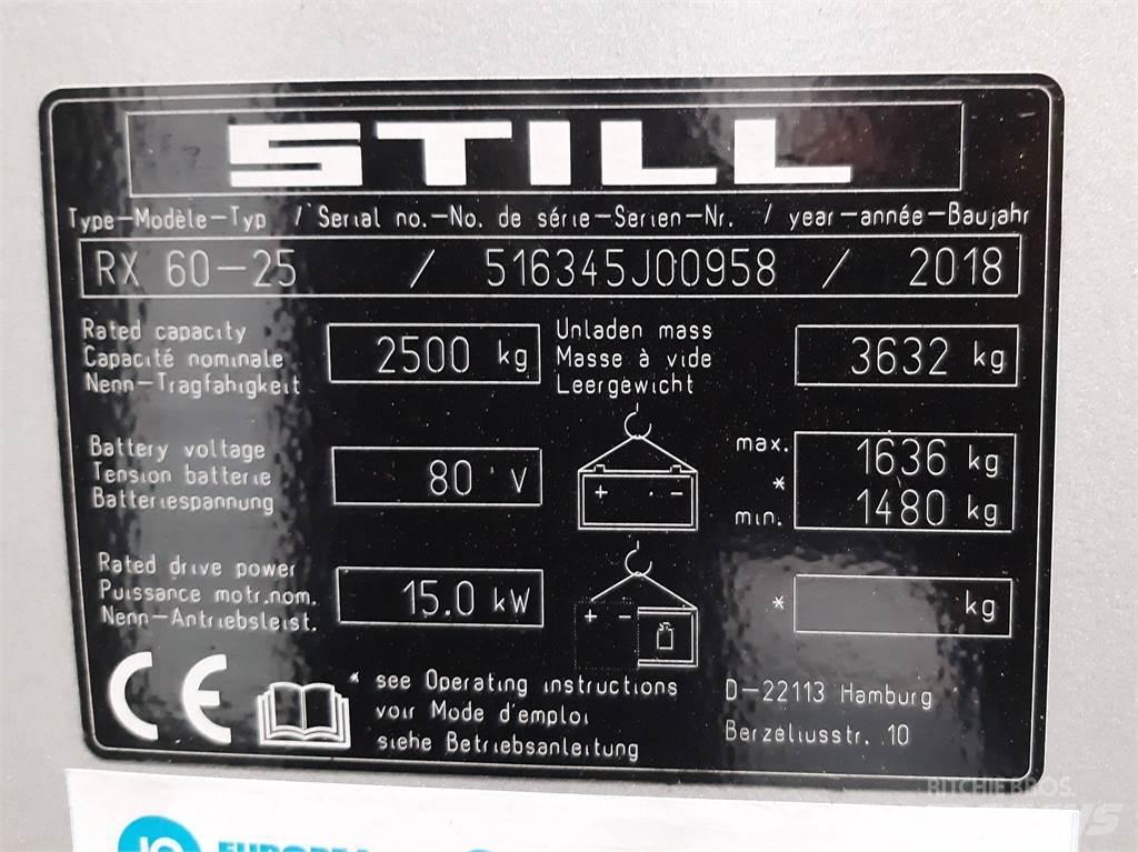 Still RX60 25 Elektrikli forkliftler