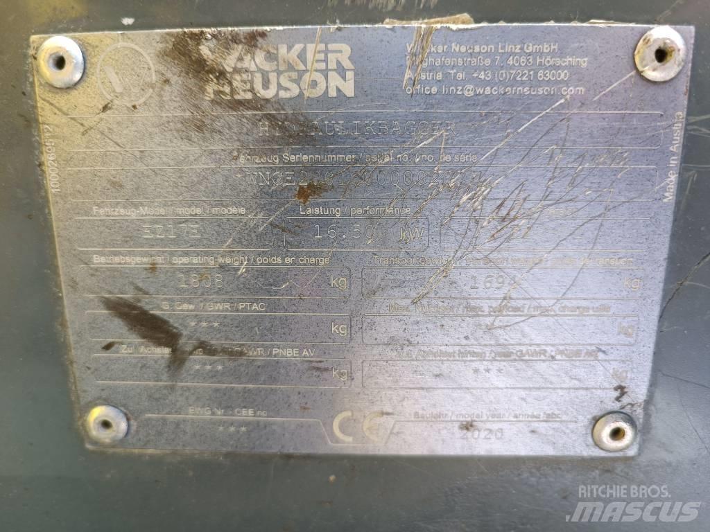 Wacker Neuson EZ17e Paletli ekskavatörler