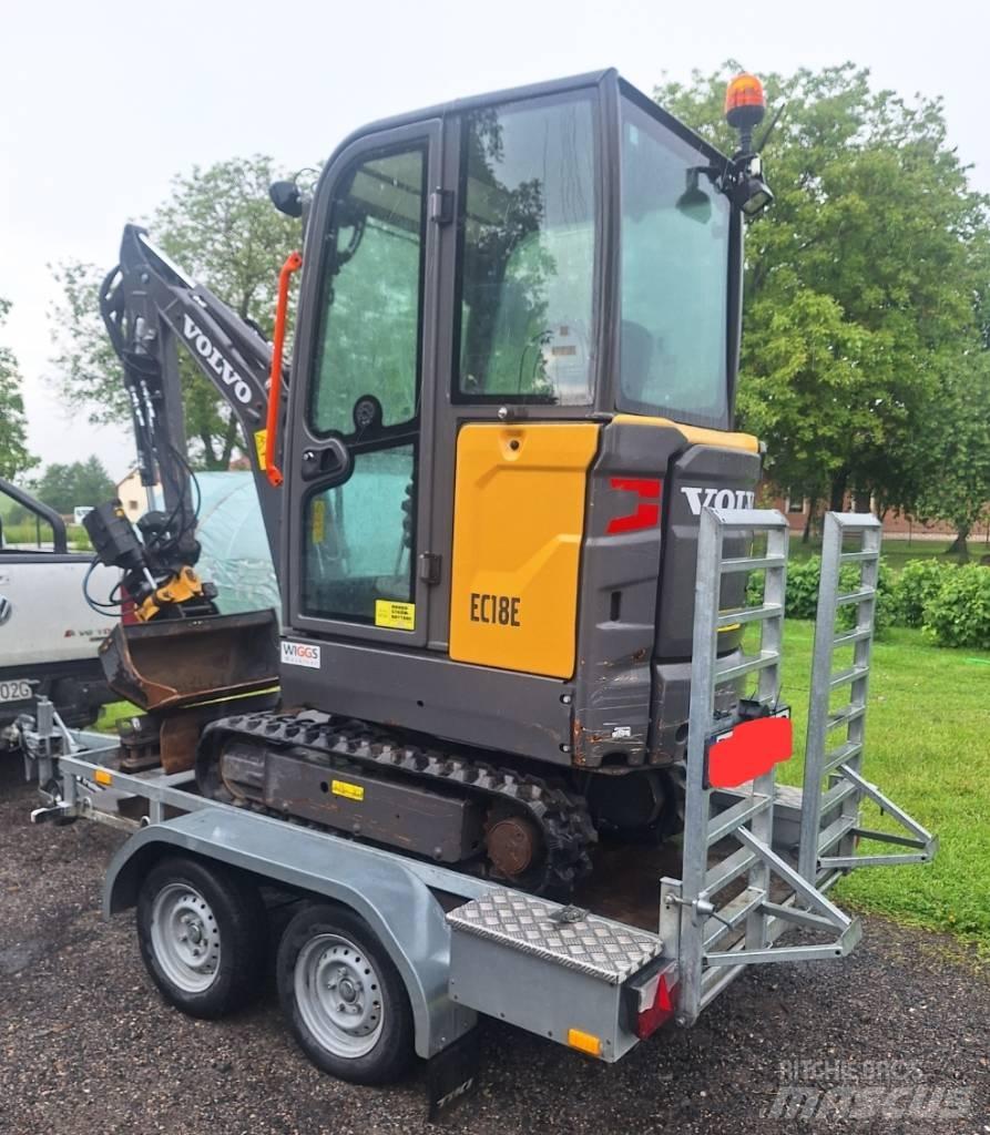 Volvo EC 18 E Mini ekskavatörler, 7 tona dek