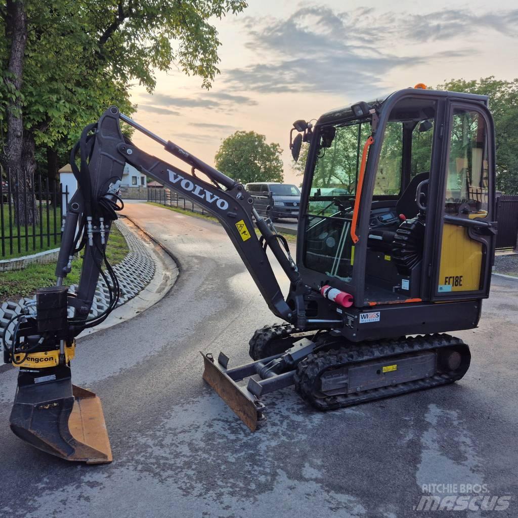 Volvo EC 18 E Mini ekskavatörler, 7 tona dek