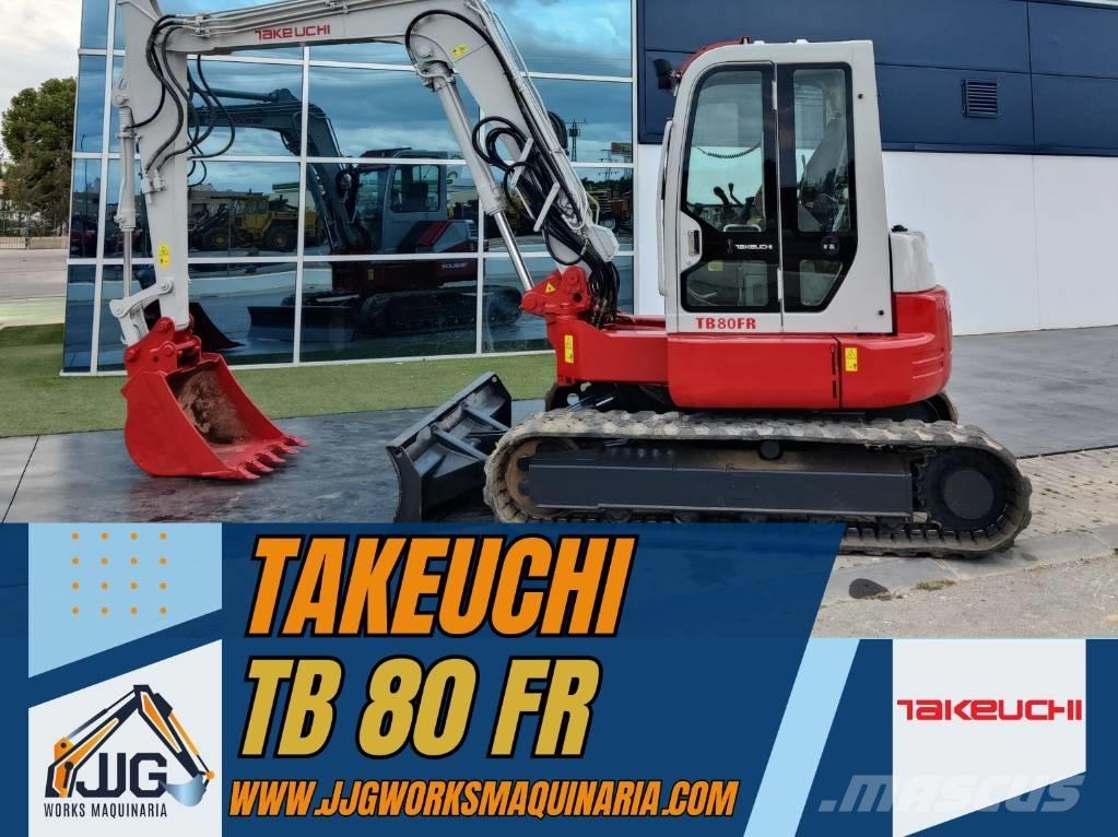 Takeuchi TB 80 FR Mini ekskavatörler, 7 tona dek