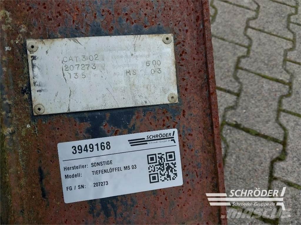  TIEFENLÖFFEL MS 03 Ön yükleyici atasmanlar