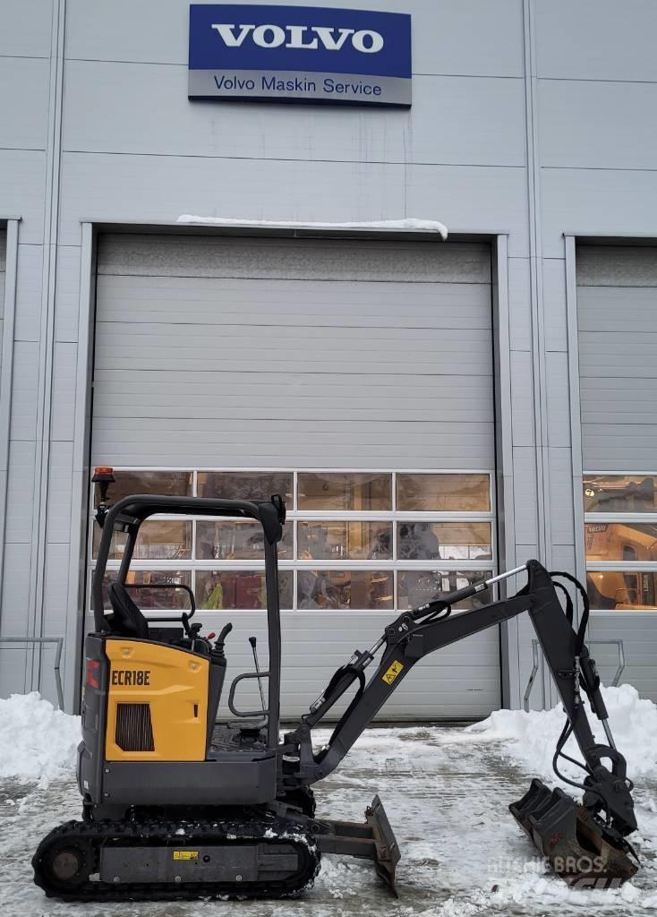 Volvo ECR18E Mini ekskavatörler, 7 tona dek
