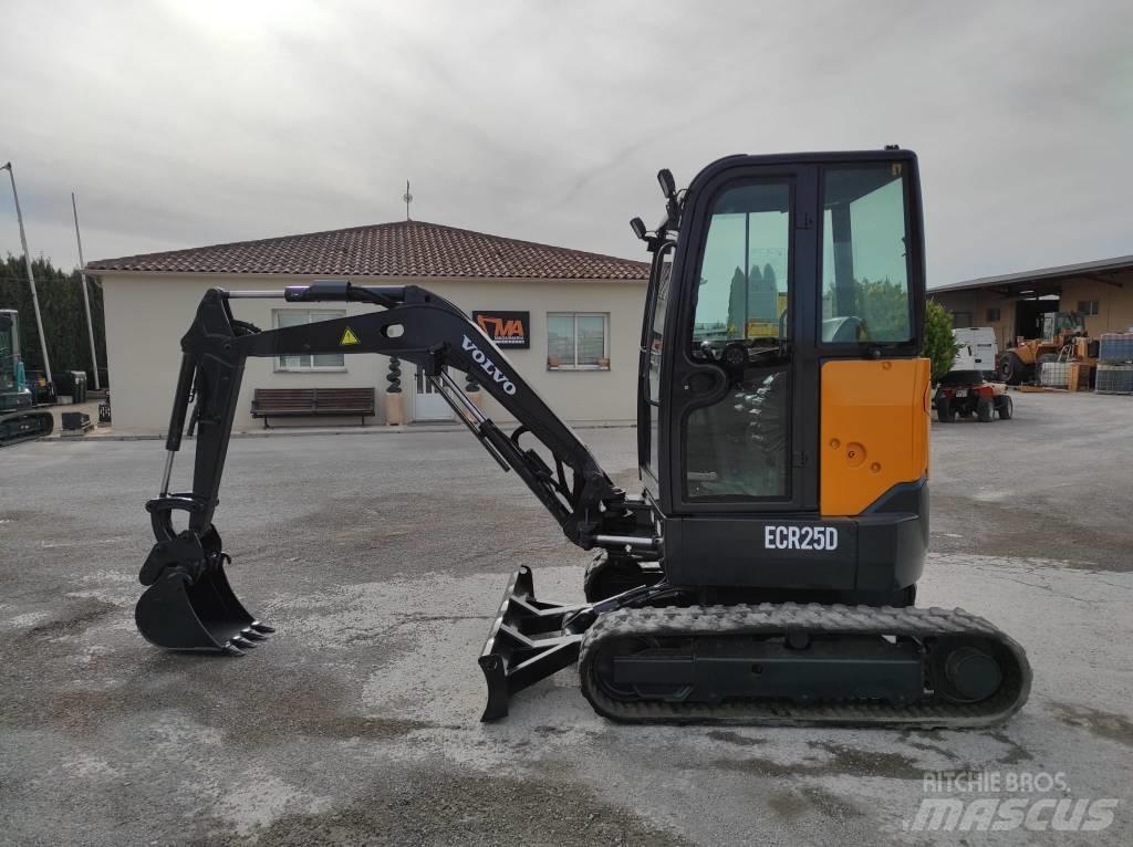 Volvo ECR 25 D Mini ekskavatörler, 7 tona dek