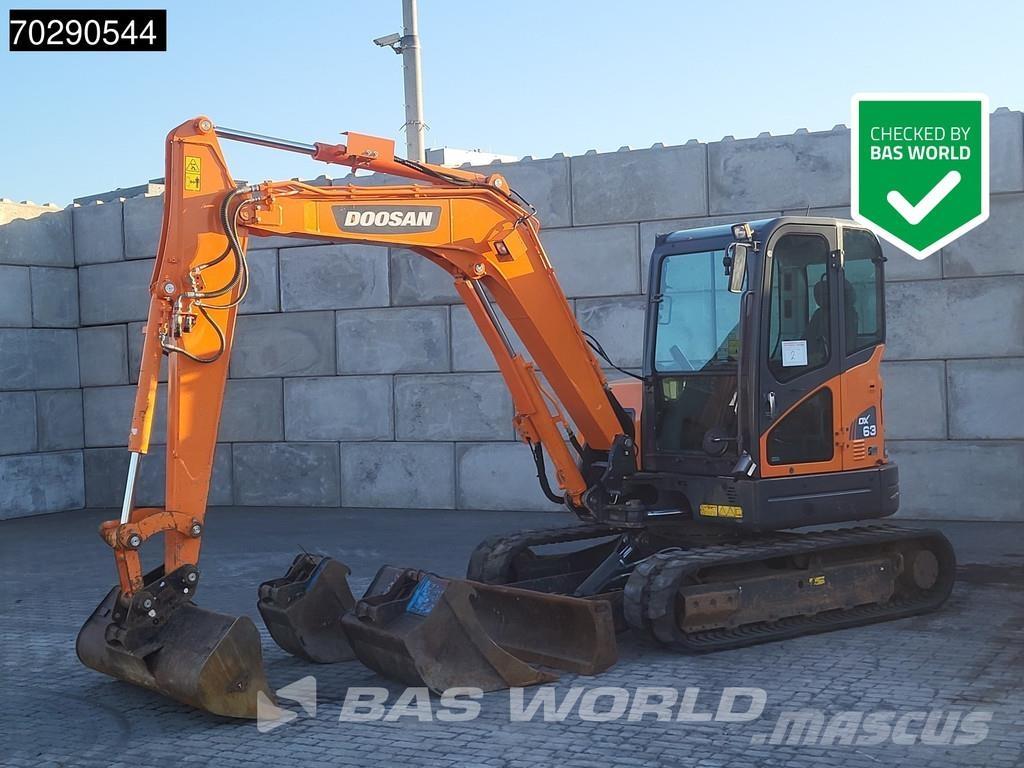 Doosan DX63-3 Mini ekskavatörler, 7 tona dek